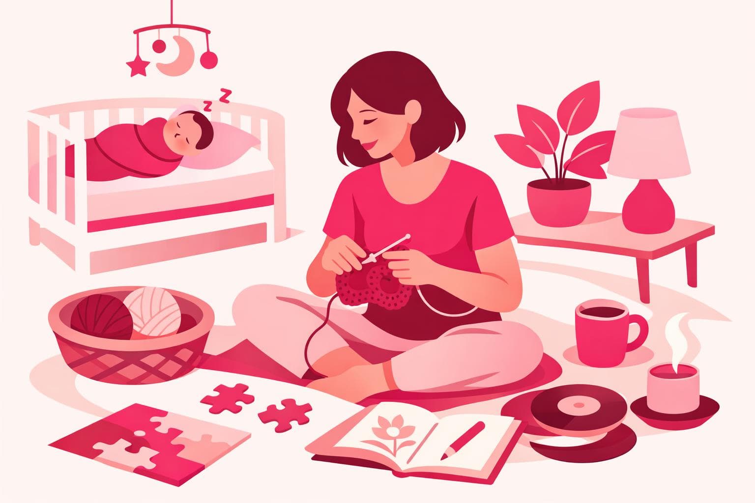 Quiet hobbies you can do while baby naps