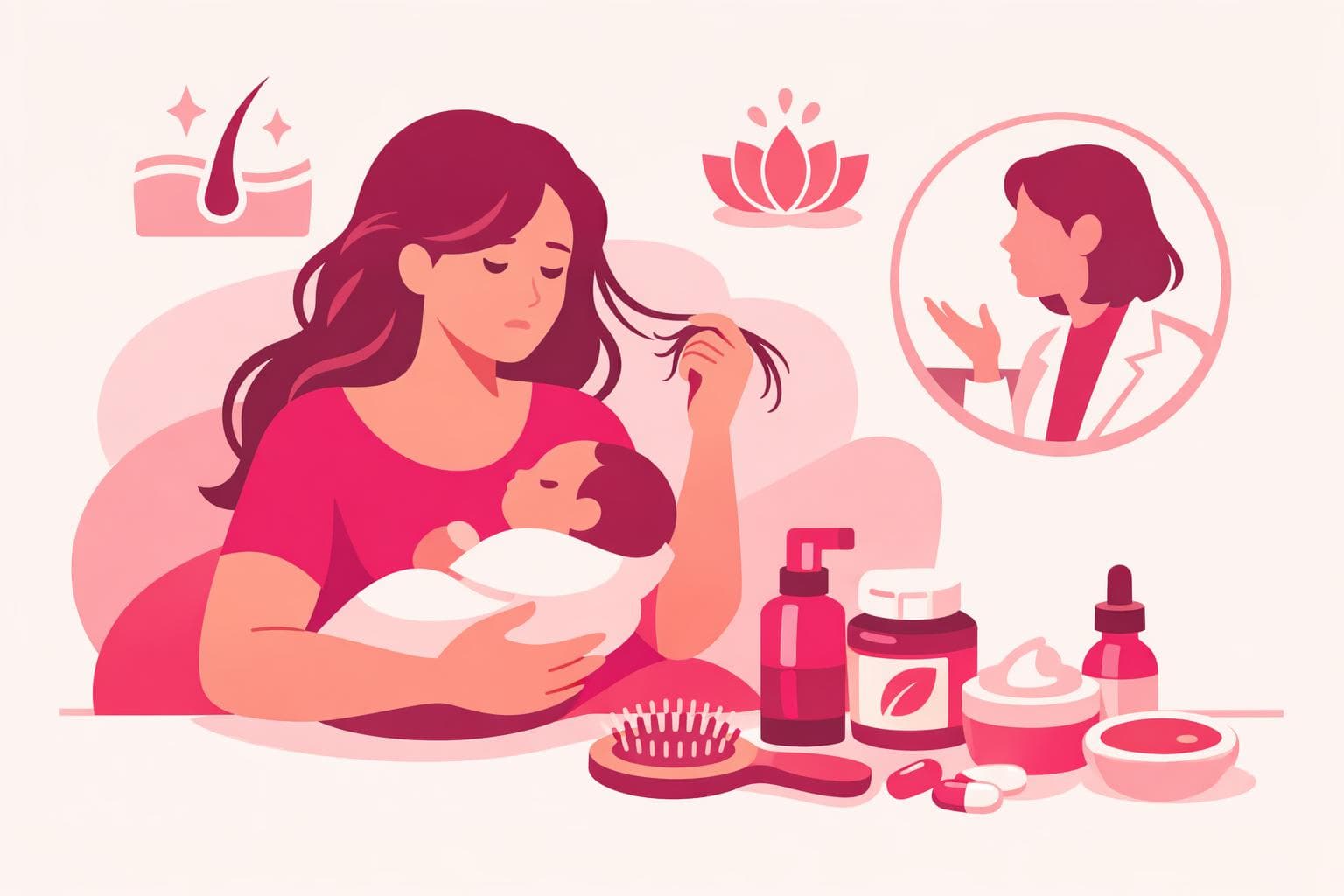 9 postpartum hair fall remedies a dermatologist approves
