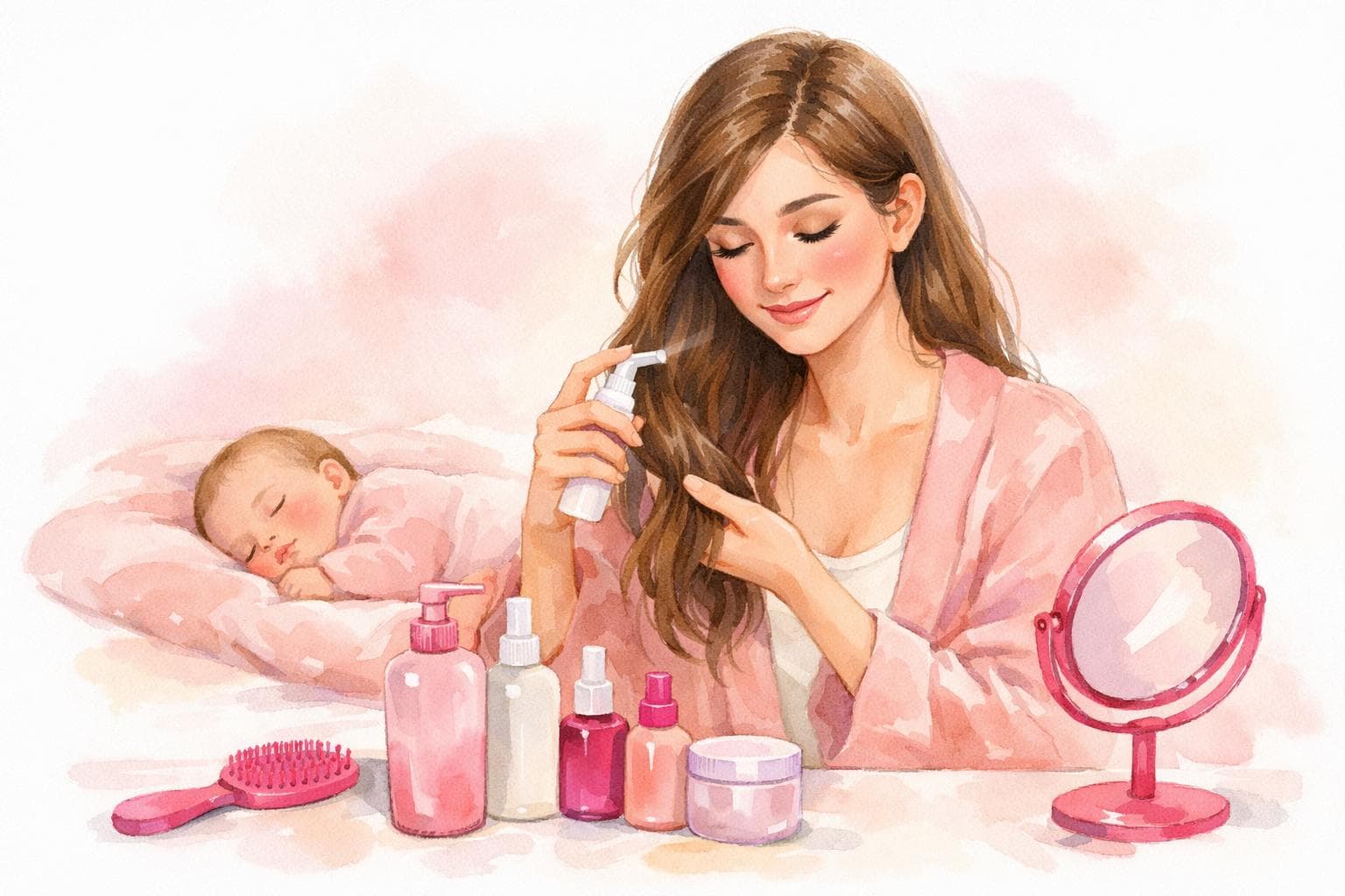 9 postpartum hair loss lotions you can try without a prescription
