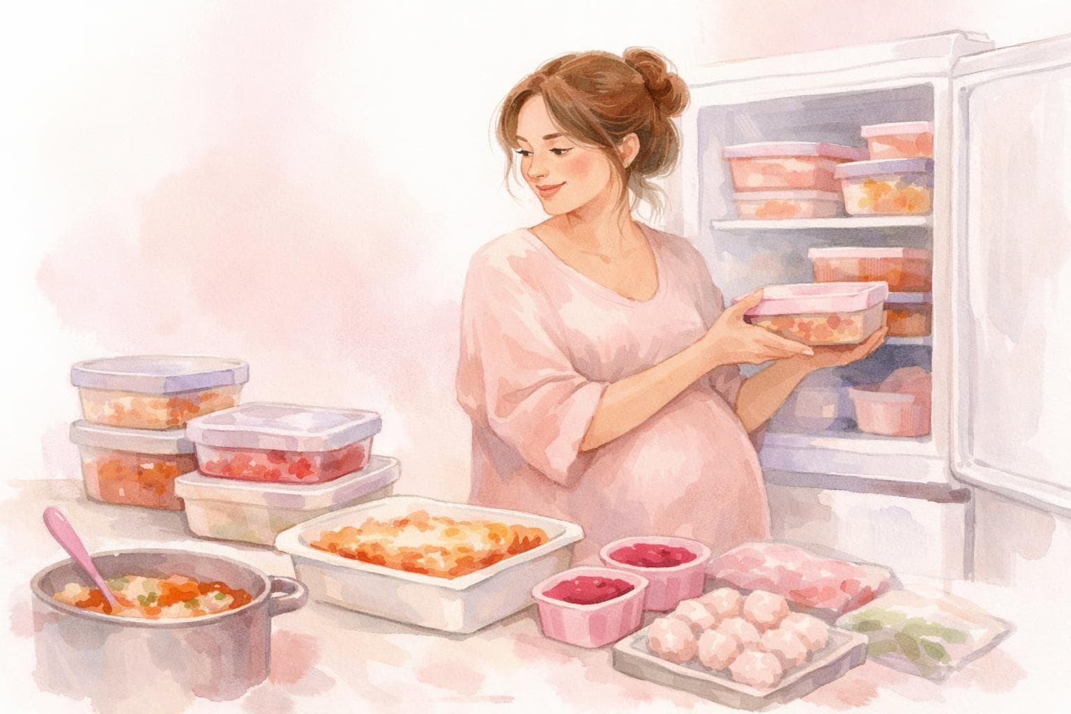 Batch cooking before baby arrives: a third-trimester freezer plan