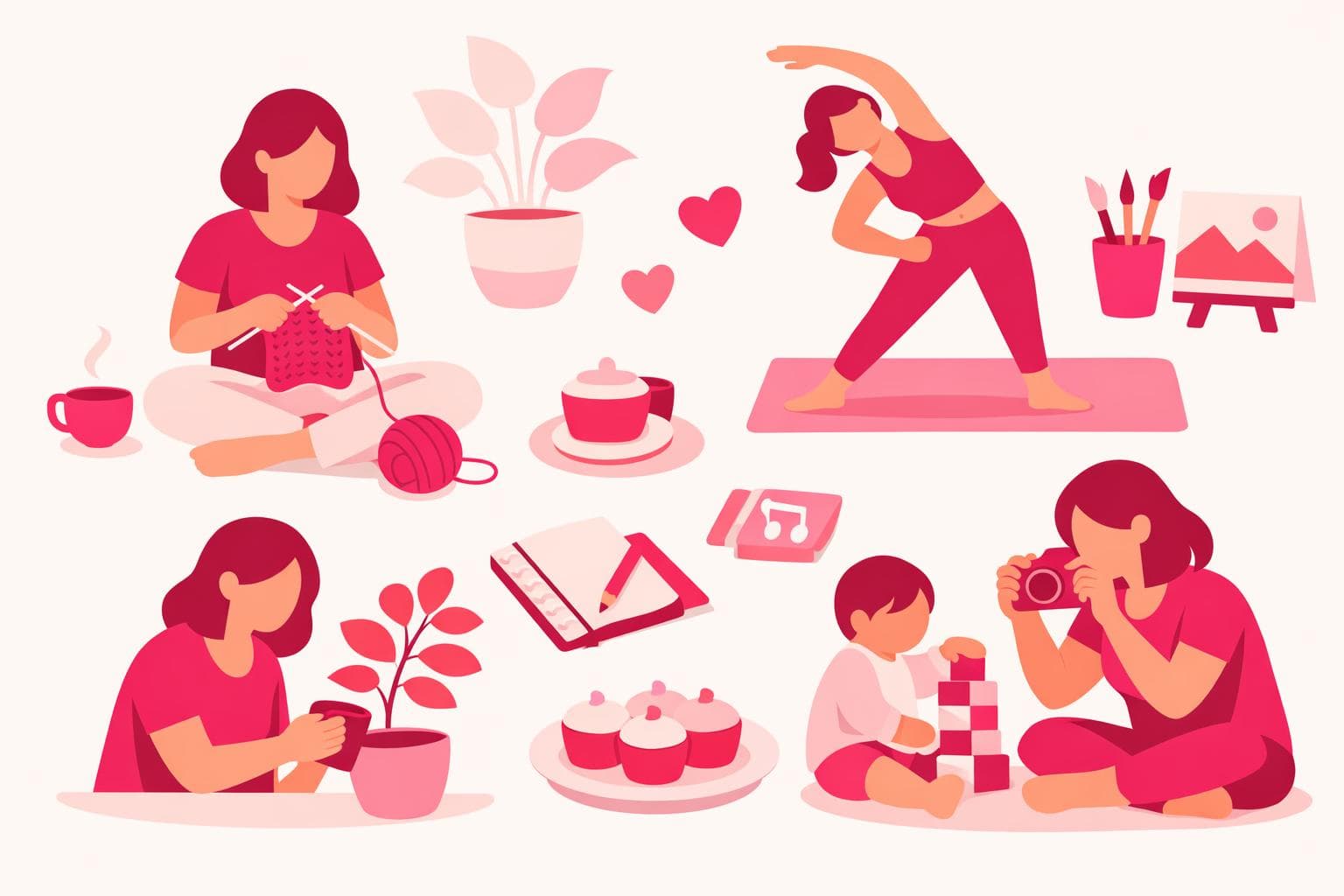 Hobbies for stay-at-home moms with toddlers: under 15 minutes