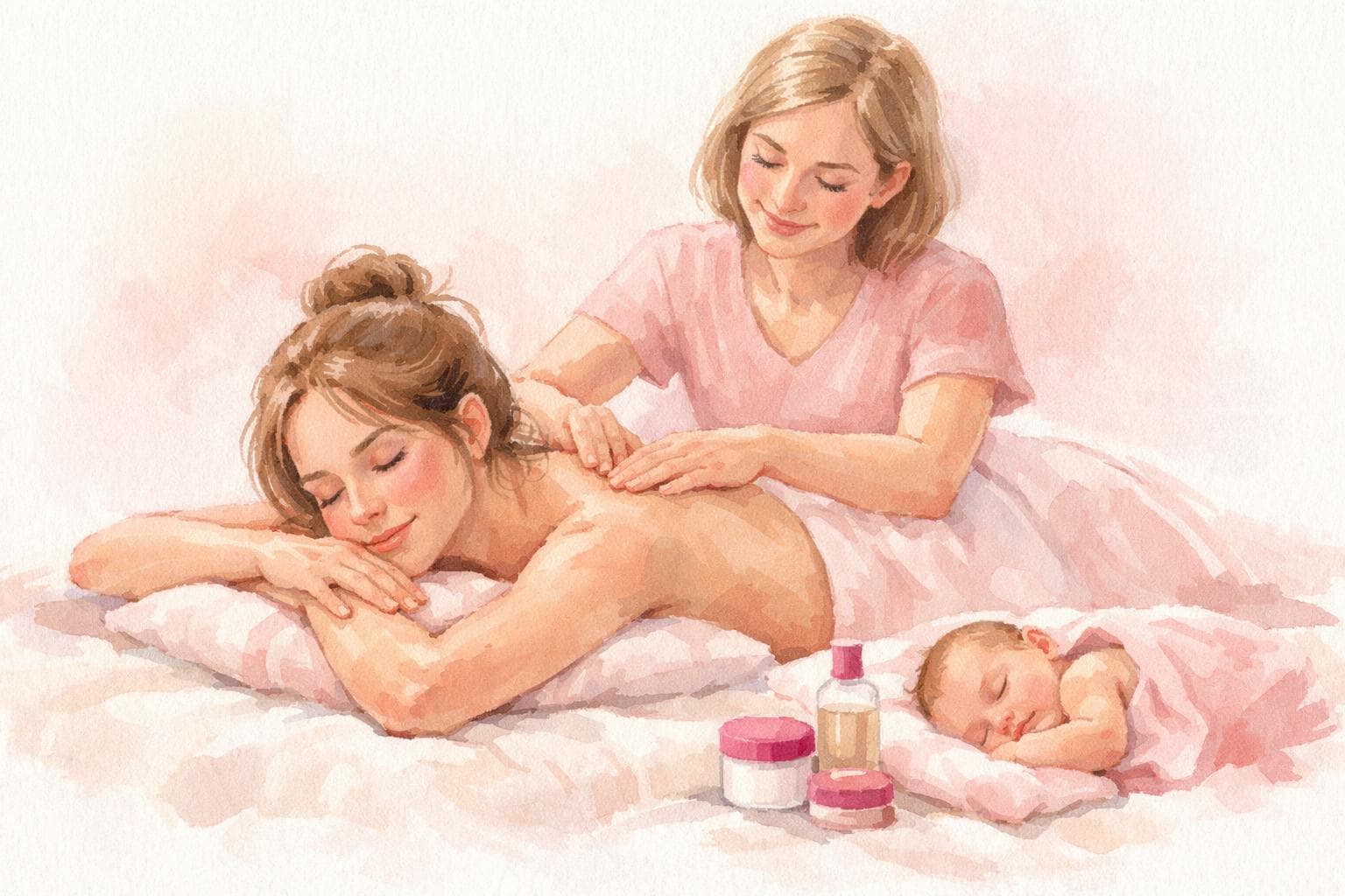 Postpartum massage: benefits, risks, when to start and what to ask