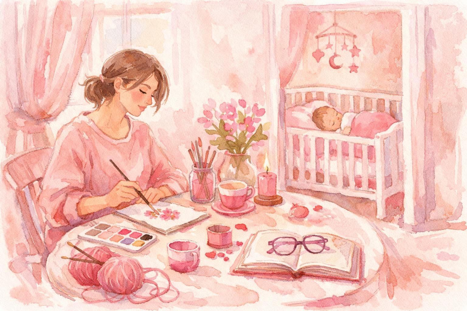Quiet hobbies you can do while baby naps