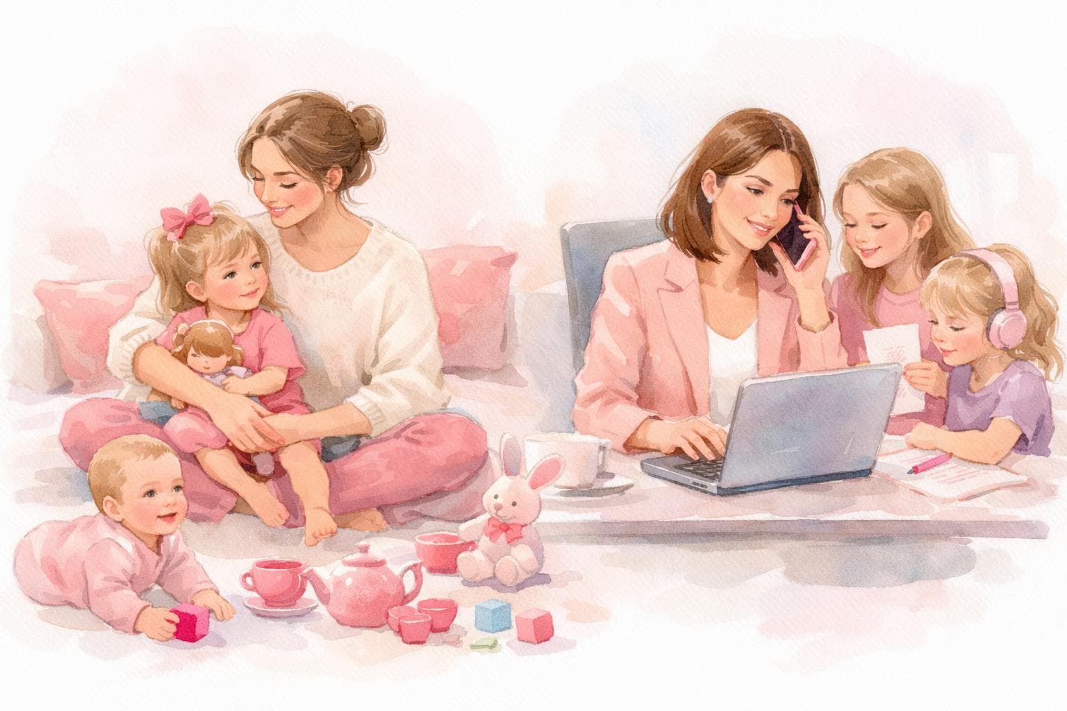 SAHM vs working mom: a day-in-the-life comparison