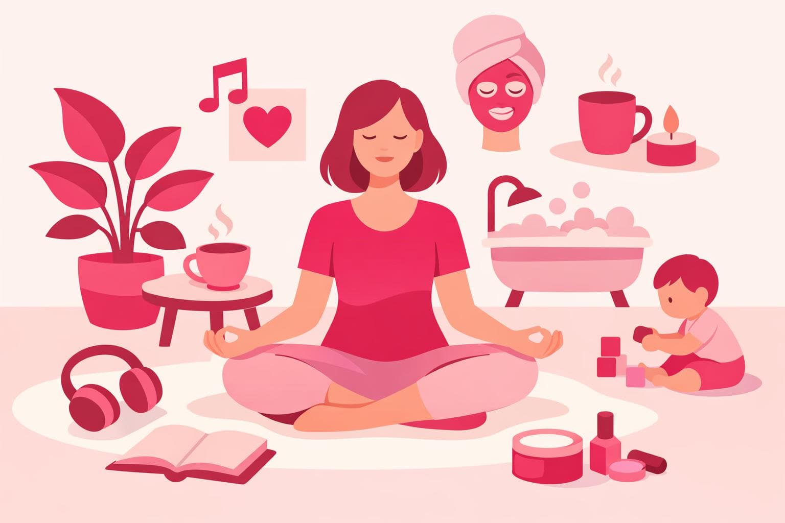 Self-care for SAHMs: 28 ideas that don't require leaving the house