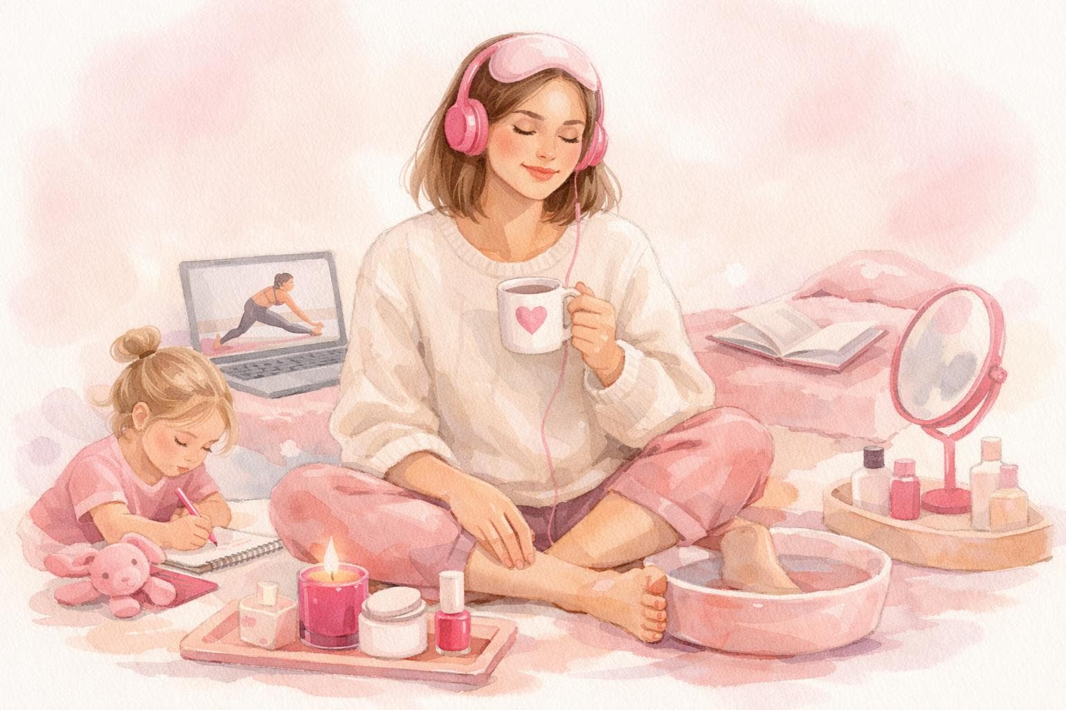 Self-care for SAHMs: 28 ideas that don't require leaving the house