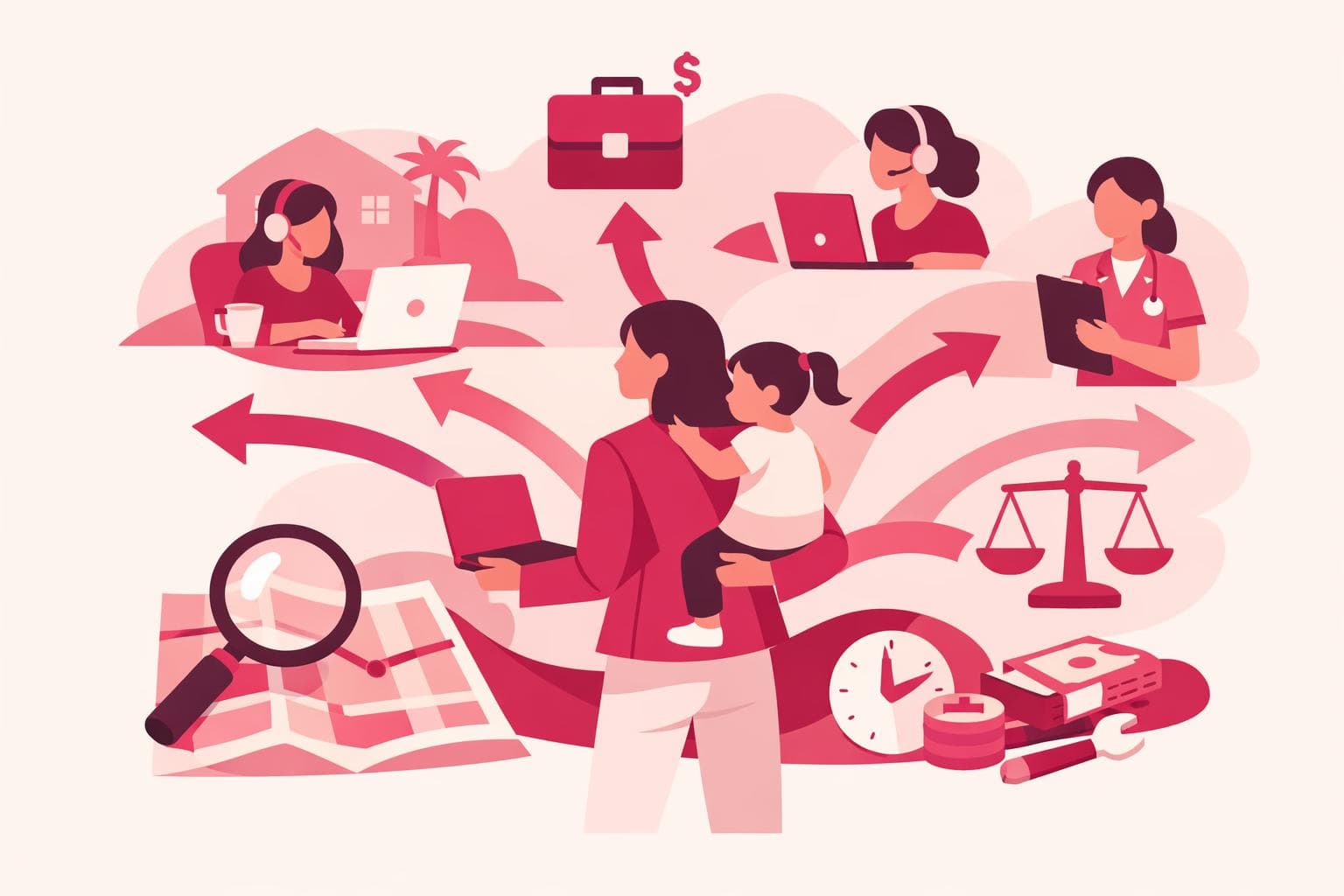 The mom-friendly career map: 30 jobs by flexibility, pay and skill level